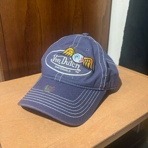 Von Dutch Unstructured Houston Washed Eyeball Logo Cap